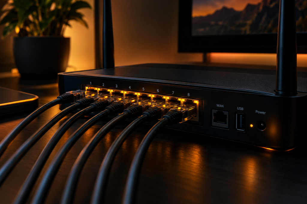 Comcast ethernet setup router cables connection